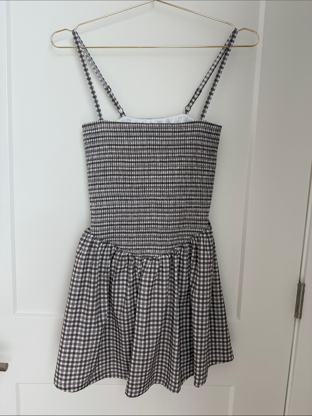 Abercrombie YPB Motiontek Active Plaid Mini Dress